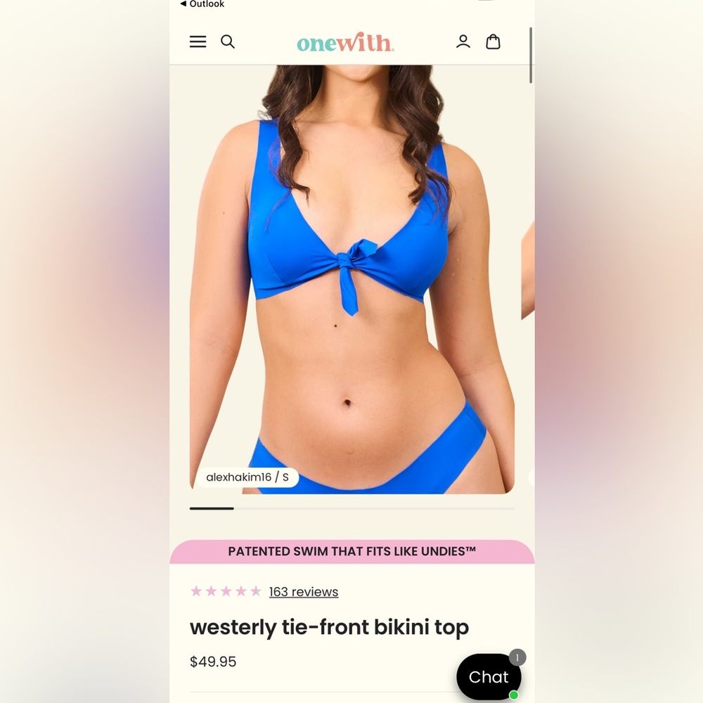 OneWith Bold Blue Bikini Set - Picture 2 of 9